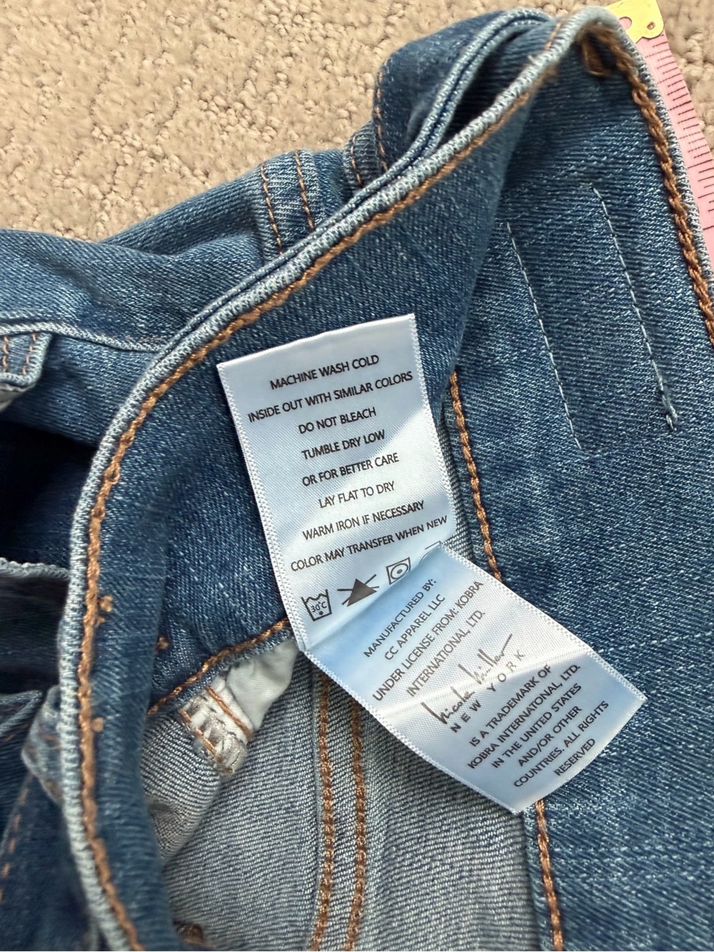 Nicole Miller Ankle Length or Petite Belted Stretch SOHO Wide Leg Jeans sz 8 - Picture 9 of 10